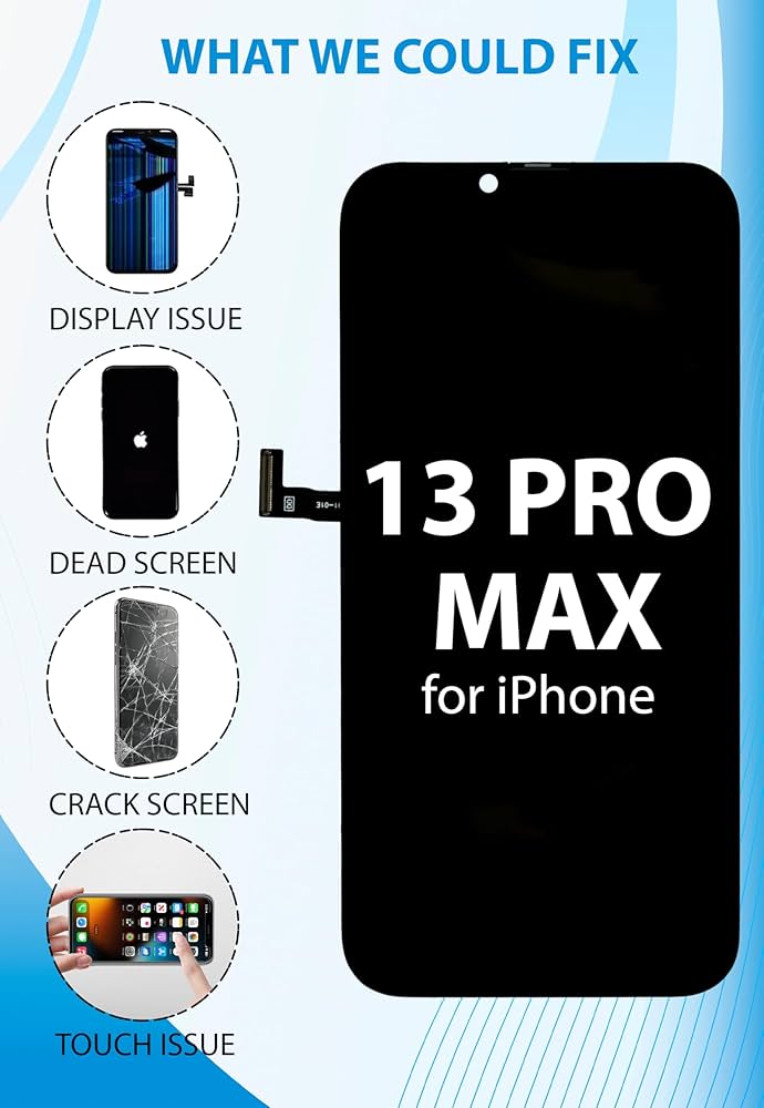 Ayake for iPhone 13 Pro Max Screen Replacement, 6.7 inch FHD